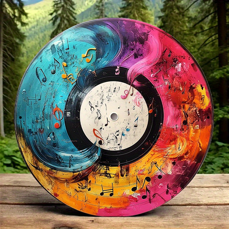 Home Office Or - Arte de disco de vinilo vibrante