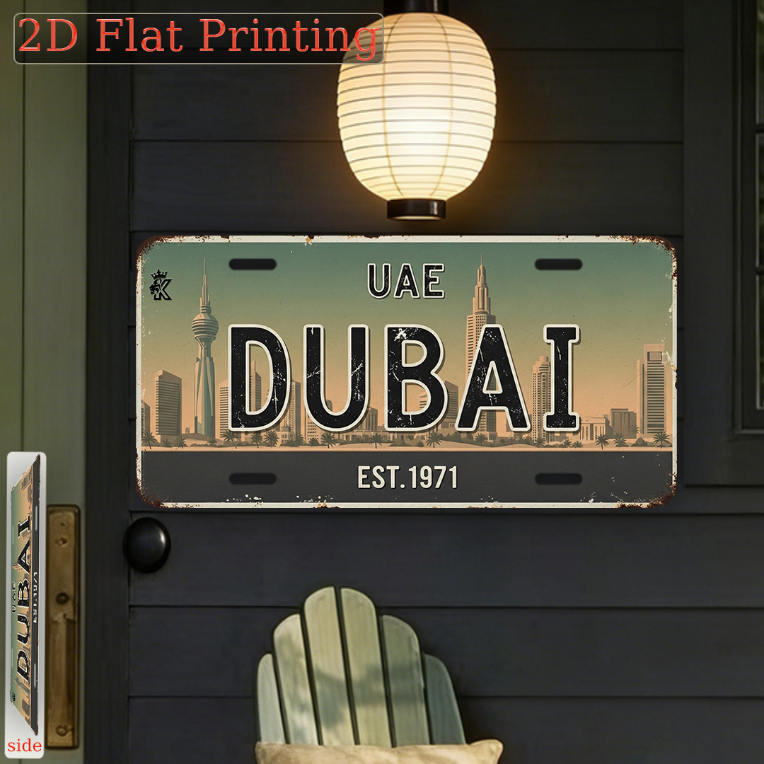 Placa de Matrícula de Dubái, E - Home Office Dubai reseña y precio