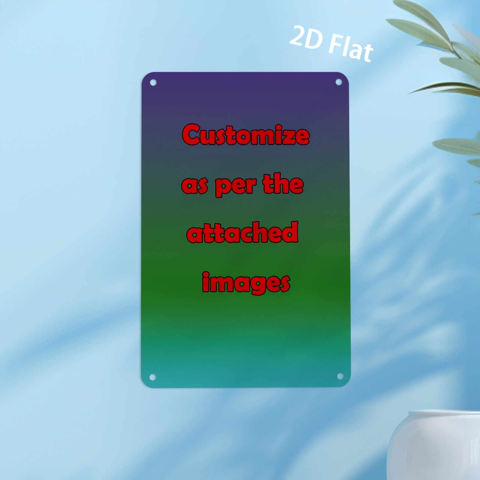 Letrero de Pared Plano 2D de H - Home Office Logo reseña y precio