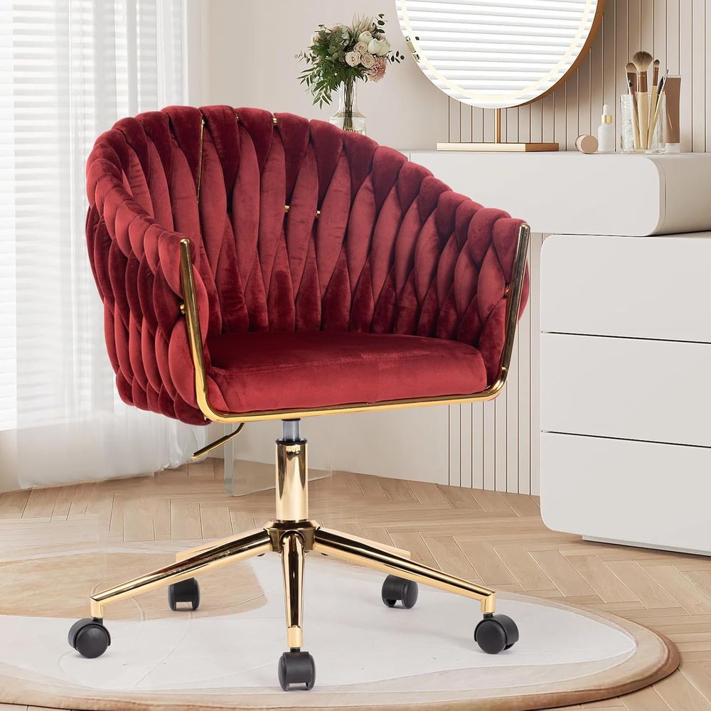 Silla de oficina de terciopelo - Home Office Or reseña y precio