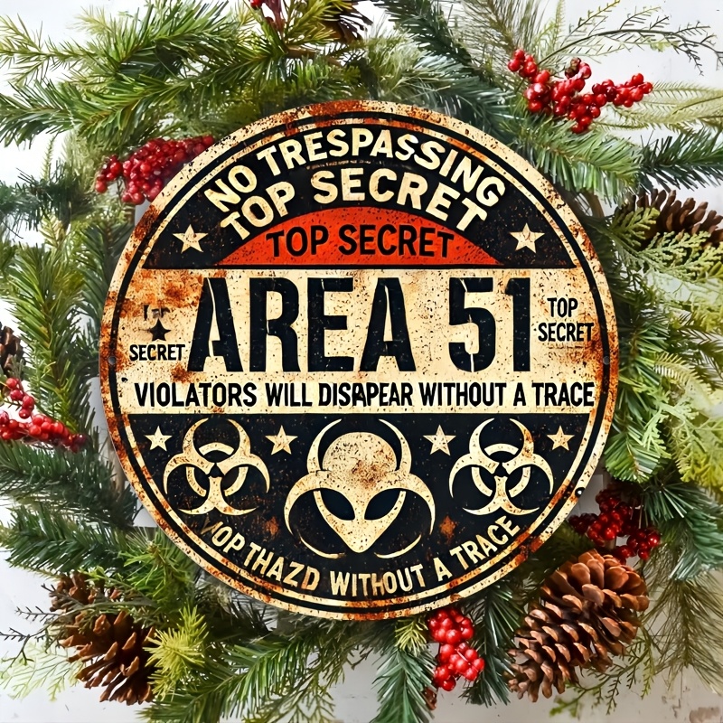 Vintage Area 51 Letrero de par - Home Office Or reseña y precio