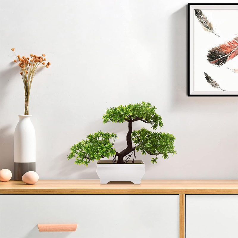 Bonsái Artificial, planta fals - Home Office Layout reseña y precio